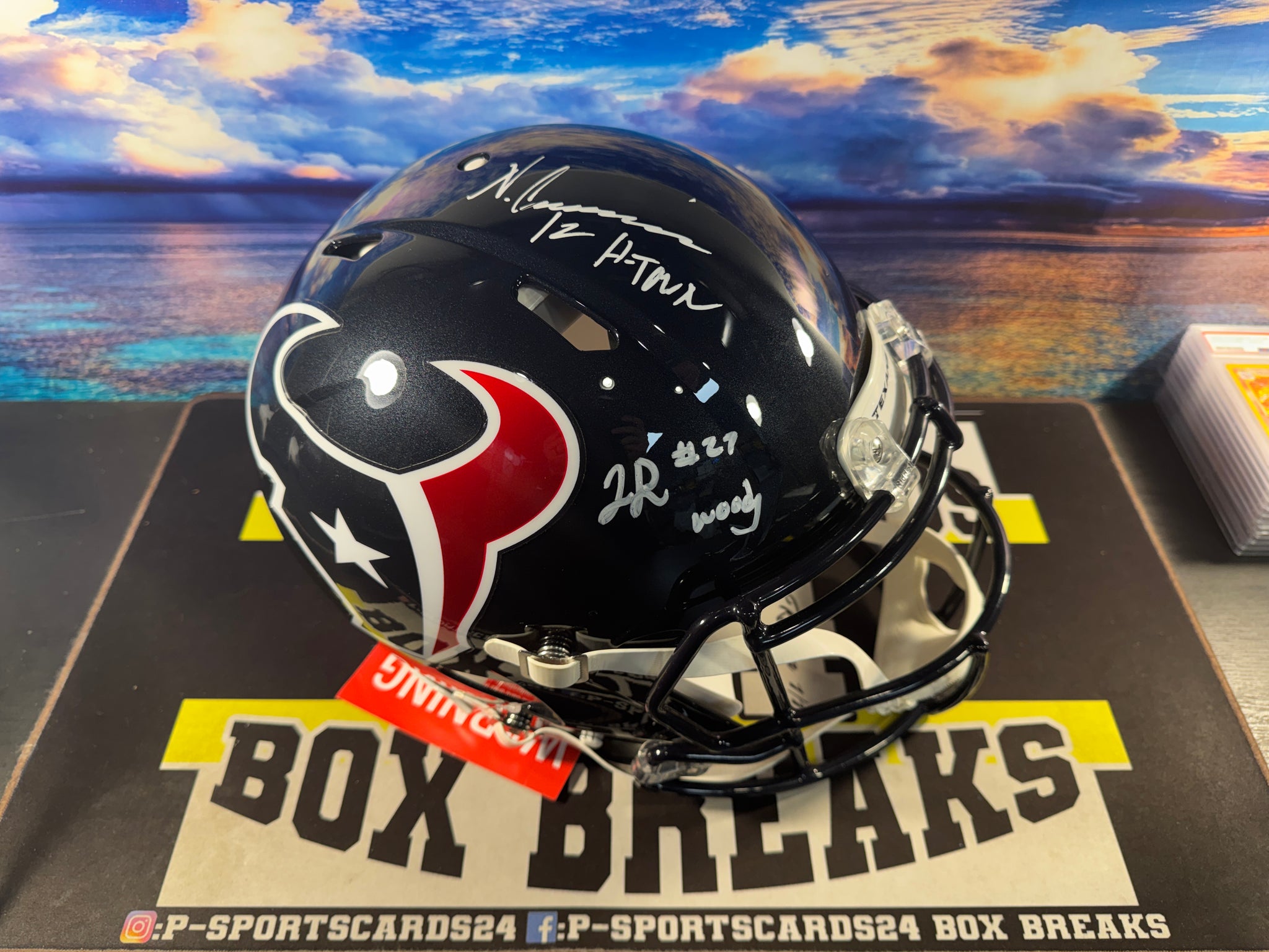 2026 PREMIUM AUTOGRAPHED FULL SIZE FOOTBALL HELMET BREAK (1) RANDOM TE – PSPORTSCARDS24'S BOX BREAKS