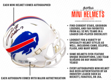 Load image into Gallery viewer, 2024 GOLD RUSH AUTOGRAPHED FOOTBALL MINI HELMET BREAK PYT 2/10/2024

