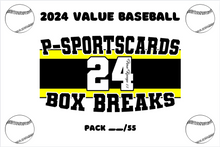 Load image into Gallery viewer, 2024 P&#39;S VALUE MLB BASEBALL CARDS PACK BREAK (1) RANDOM TEAM #7
