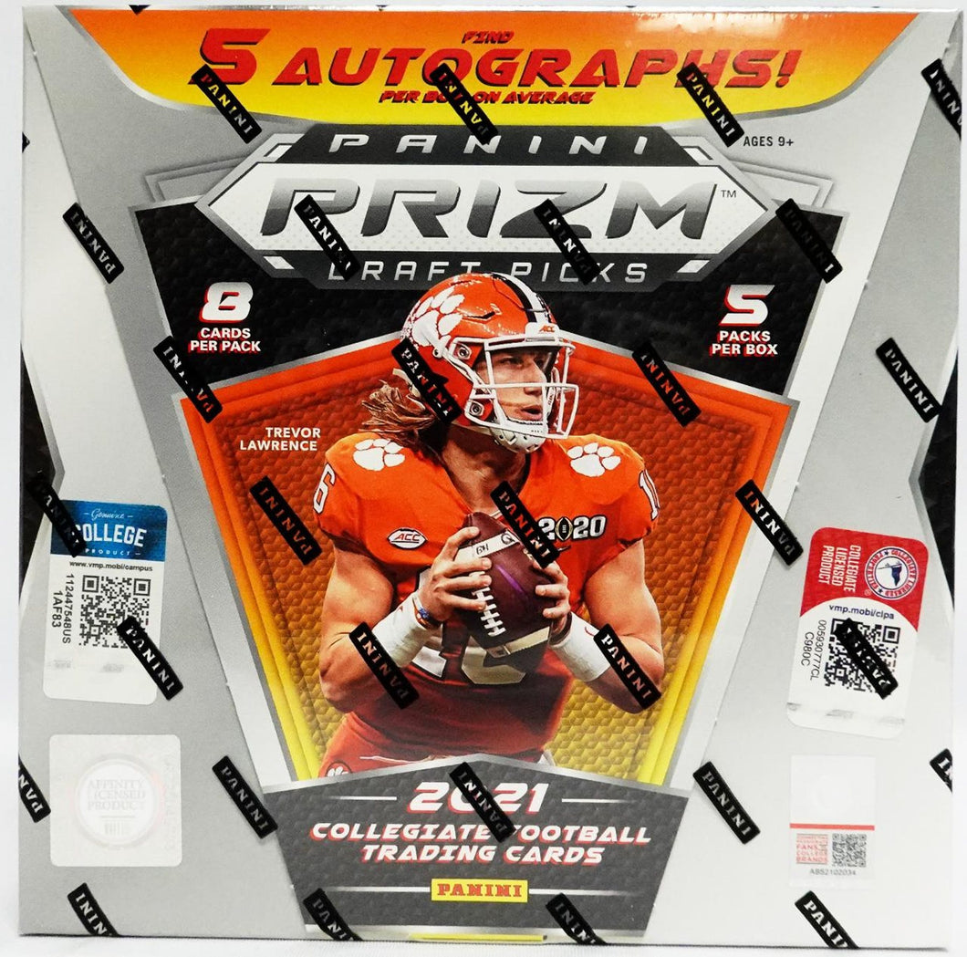 2021 PANINI PRIZM DRAFT PICKS FOOTBALL CARDS HOBBY BOX BREAK (1) RANDOM TEAM #3